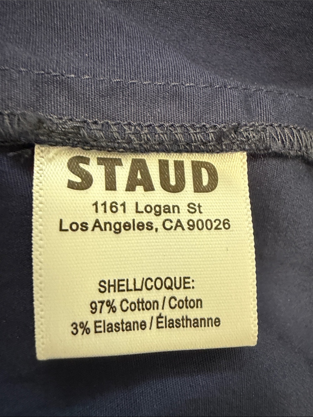 Staud Tiered Navy Cotton Poplin Maxi Skirt - Picture 8 of 8
